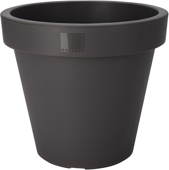Antraciet Kunststof Bloempot 50 cm Rond | Pro Garden Tuin