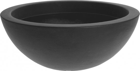 Pro Garden Ronde Kunststof Bloempot Ø52xH20 cm Antraciet