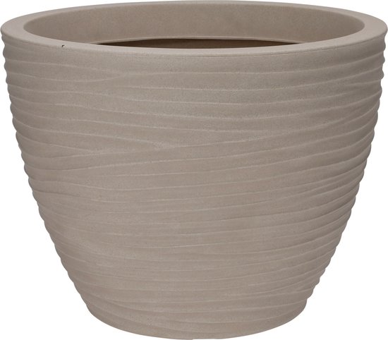 Pro Garden Dunes Buiten Kunststof Plantenpot 50x38 cm Zand