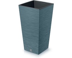 Prosperplast Furu Square Bloempot met Inzet - Blauw