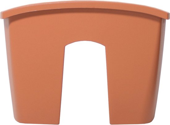 Prosperplast kunststof balkonbak met reling 24x28 cm
