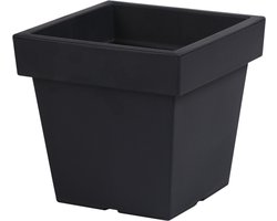Prosperplast Vierkante Plantenbak Antraciet 24x22 cm