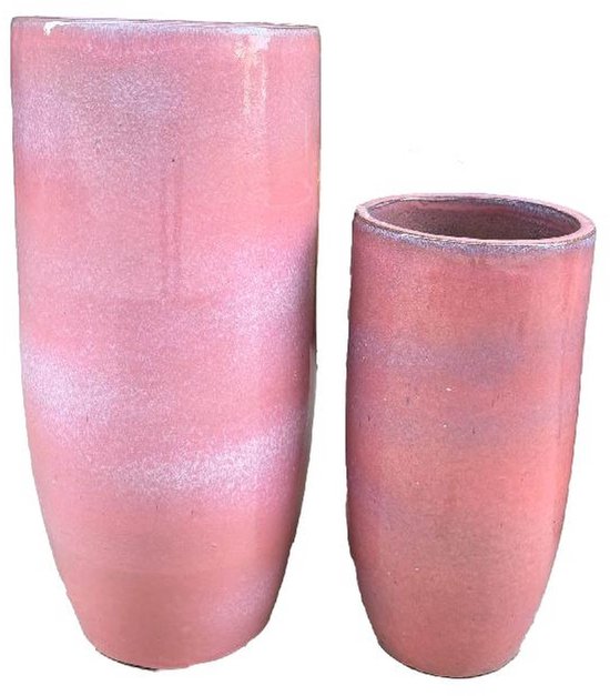 PTMD - Pot Dezzel - Roze - 30x30x70cm - Set van 2
