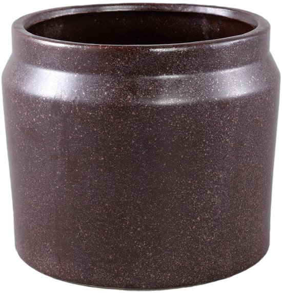 Paarse PTMD Jillanne bloempot 18,5x18,5x16 cm