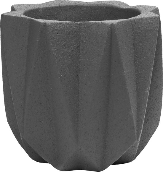 QUVIO Cement Bloempot 15×15×14 cm - Grijs (Binnen/Buiten)