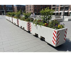 Rockwood Betonblok / Bloembak 156x50x50 cm met reflectie