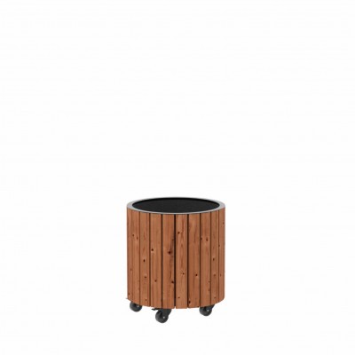 ThermoWood Ronde Plantenbak Ø40/45 cm Buiten