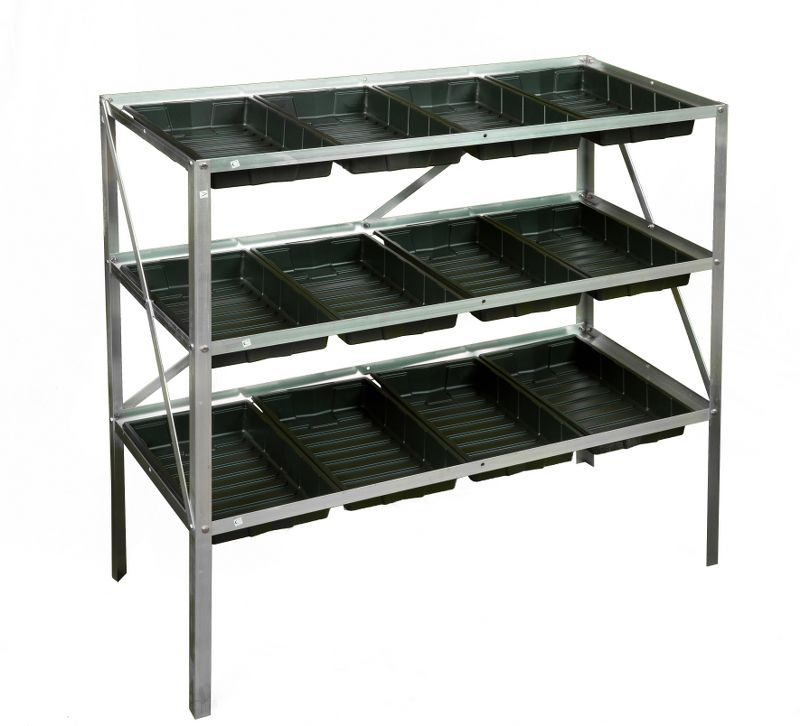 Royal Well Grow Rack 12 Kweekrek/Tafel Aluminiumgrijs