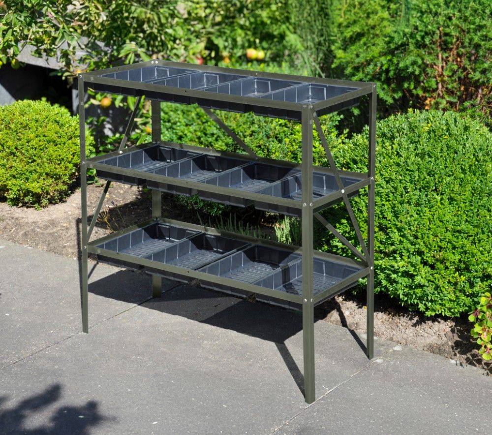 Royal Well Grow Rack 12 - Aluminium kweektafel, groengrijs