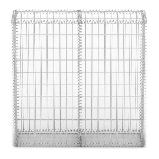 Schanskorf 100x100x30 cm Verzinkt staal met deksel voor tuin