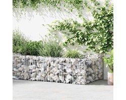 Gabion Plantenbak 180x90x50 cm - Verzinkt & Roestbestendig