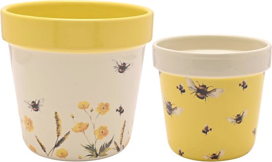 Set van 2 Bloempotten Binnen & Buiten — Perfect Cadeau