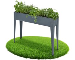 Hoge plantenbak 42L - Verhoogde moestuinbak Antraciet