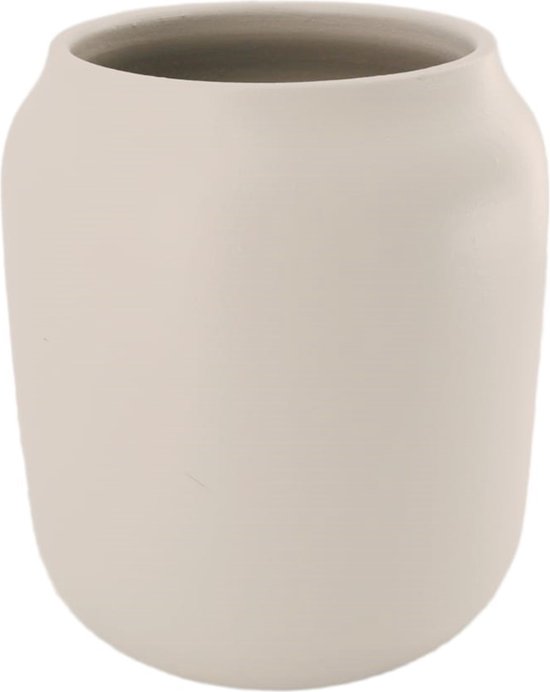 Terracotta bloempot crème 24 cm - voor binnen & buiten
