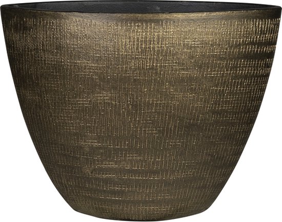 Ovale Bloempot Ter Steege - Goud-Bruin 33x16x25 cm