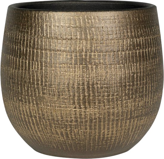 Ter Steege Plantenpot Goudkleurig Metaallook Ø26×H25 cm