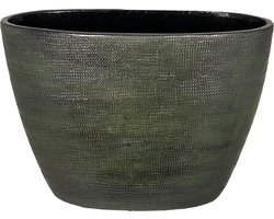 Tokio ovale bloempot groen 33×16×26 cm