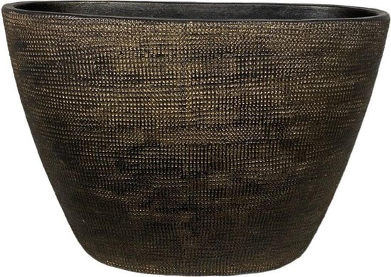 Tokio ovale bloempot goud 52×17×37 cm