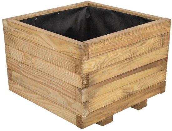 Plantenbak Geïmpregneerd Grenen 50x50 cm met worteldoek