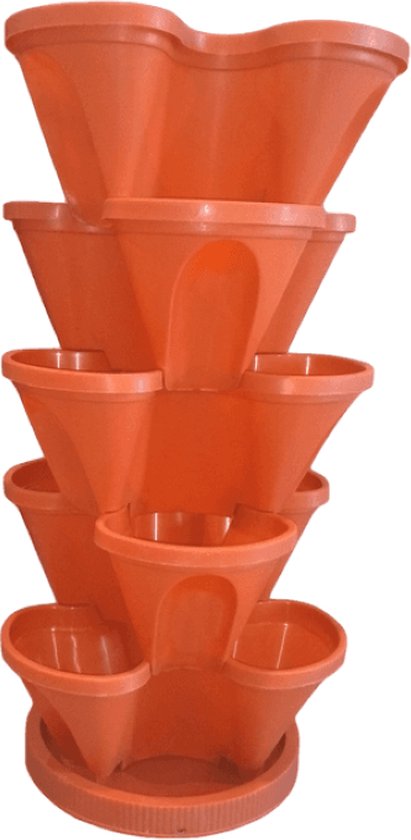 Useme Stapelbare Trio Plantenpot Terracotta 5-niveaus