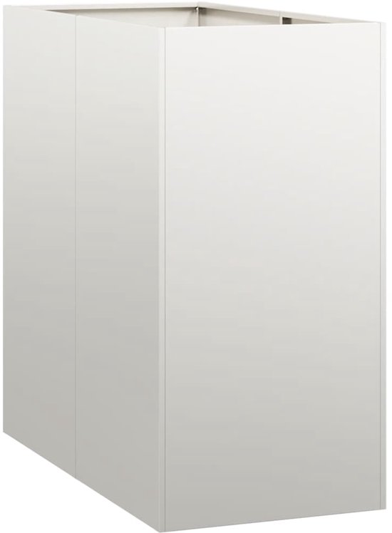 Roestvrijstalen plantenbak 40x80x80 cm - vidaXL