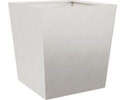 vidaXL RVS vierkante plantenbak 50x50x50 cm