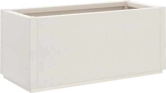 vidaXL Witte Plantenbak 80x36x35 cm Polypropyleen