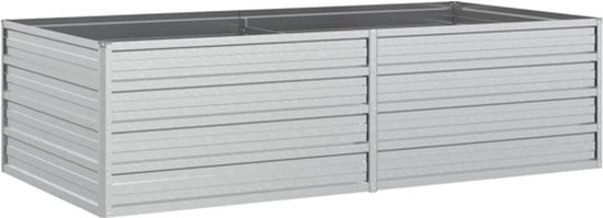 vidaXL Verhoogde Plantenbak 160x80x45 cm Galvaniseerd Staal