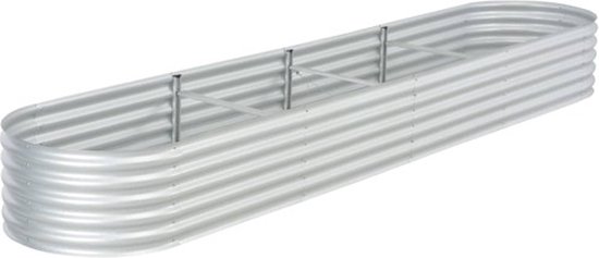 Verhoogde Plantenbak 400×80×44 cm - Gegalvaniseerd Staal