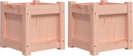vidaXL Massieve douglashouten plantenbakken set 2 stuks
