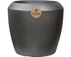 Vyveo Liora bloempot 56x48 cm - Zilver voor binnen & buiten