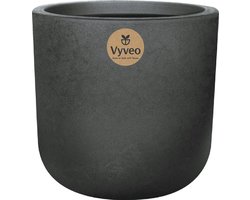 Vyveo Orena bloempot 30x28 - Zilver metallic vorstbestendig