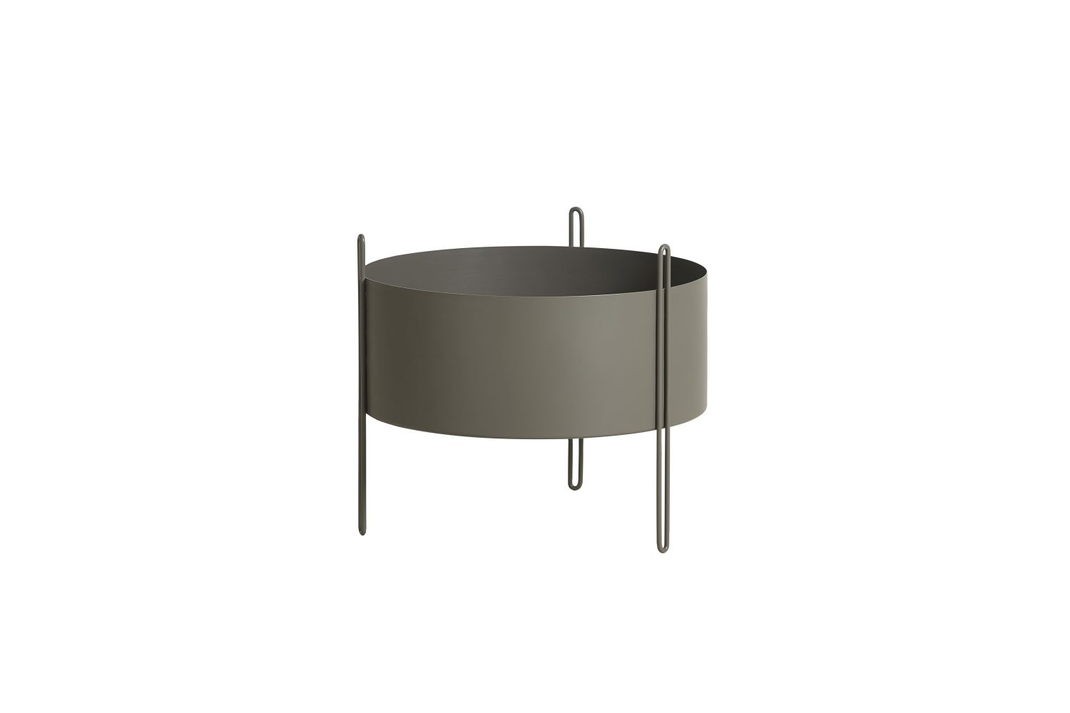 Woud Pidestall Bloempot M - Taupe, Design plantenpot
