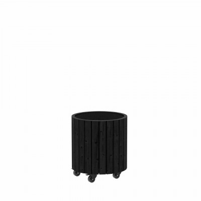 Zwarte Ronde Plantenbak Ø40–45 cm | Binnen & Buiten