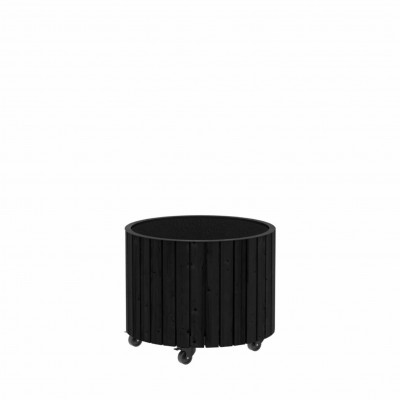 Zwarte Ronde Plantenbak Ø55/45 cm - Voor Binnen & Buiten