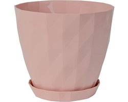 Oud Roze Sierpot met Schaal 14 cm