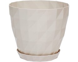 Ronde sierpot met schaal