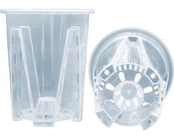 Transparante Aroid plantenpotten - set van 10