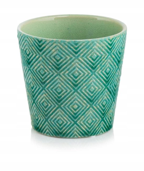 Polnix Vintage Keramische Orchidee Pot 14 cm - Groen